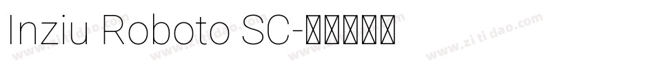 Inziu Roboto SC字体转换